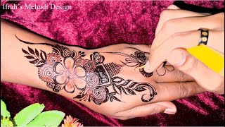 Floral henna design || Ifrah’s Mehndi Design @OujBeautyParlour