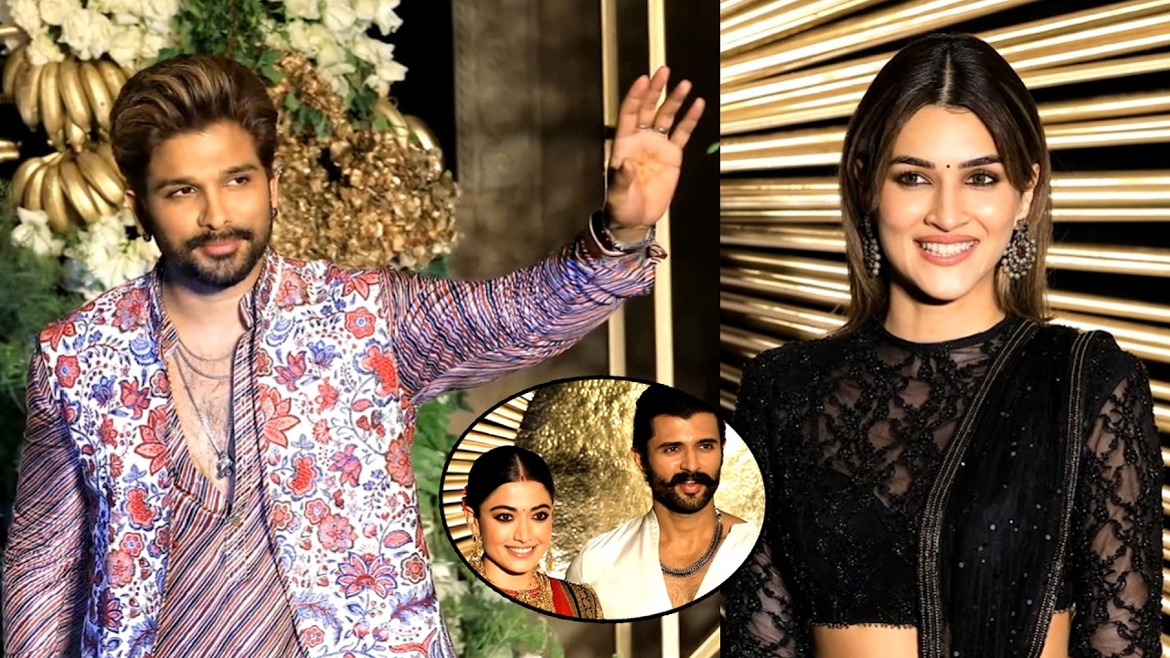 See Kriti Sanon Excitement After Seeing Allu Arjun At #Virosh Reception | Karan Johar | APA