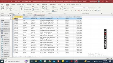 Shelly Cashman Access 2019 | Module 2: Sam Project 1a | Personal Insurance Inc #access2019