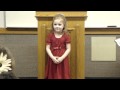 Silent Night - Elli Mae singing in primary (Baker Family)