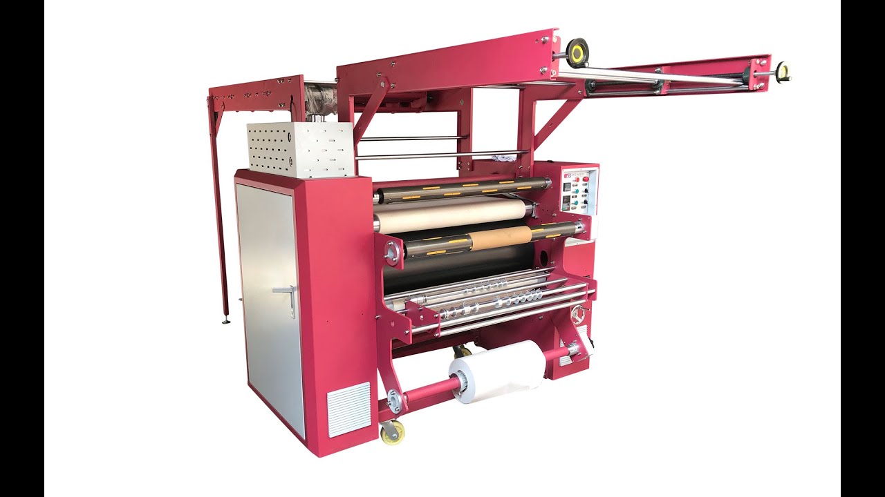 Sublimation roller heat transfer machine for ribbons