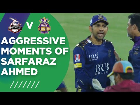 Sarfraz Ahmed ka ghussa - #PSL6 - Aggressive Moments Of Sarfaraz Ahmed | Lahore vs Quetta | Match 4 | HBL PSL 6 | MG2T