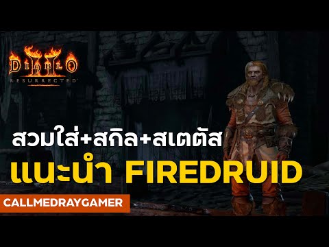Build เริ่มต้น Druid status+skill tree อัพอะไรยังไง สายFire Diablo 2 Resurrected