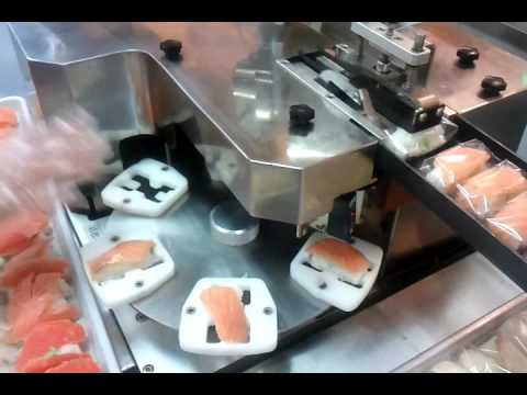 Automatic Sushi Packaging Machine - YouTube