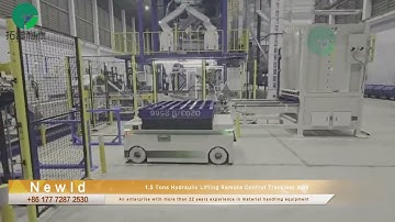 1.5 Tons Hydraulic Lifting Remote Control Trackless AGV#customized #manufacturing #tech #agv