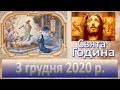 Свята Година: 3 грудня 2020 року.