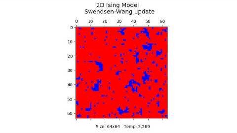 2D Ising model (Swendsen-Wang update)