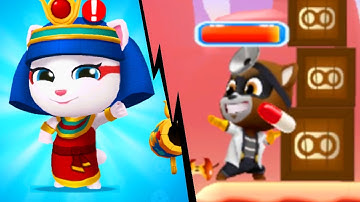 TALKING TOM SPLASH FORCE - Egyptian Angela Gameplay Walkthrough Part 1 (iOS Android)