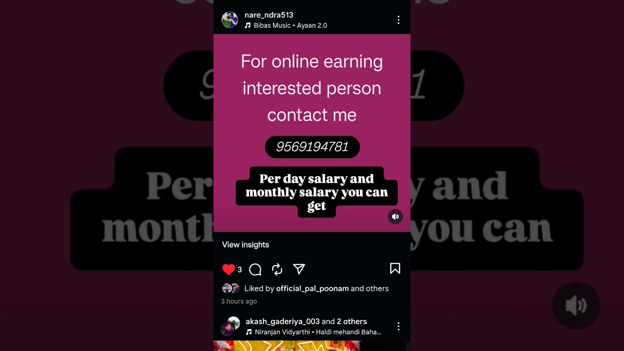 For Online Earning Interested Person Contact Me On 9569194781