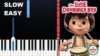 Little Drummer Boy (SLOW EASY PIANO TUTORIAL)