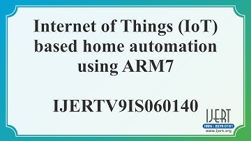 Internet of Things (IoT) based home automation using ARM7