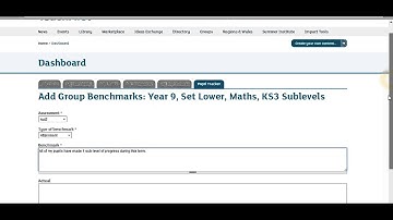 Add a Benchmark into the Pupil Progress Tracker
