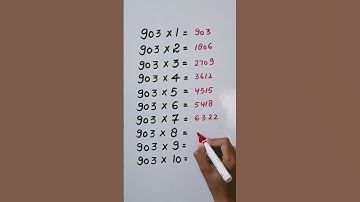 Find mistake in last digit of Table 903...🤔#reasoning #trending #shorts