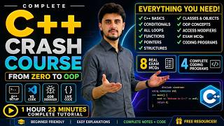Complete C++ Course for Beginners | Learn OOP in 1 Hour (Functions, Pointers, Structures, Classes)
