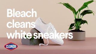How to Clean White Sneakers with Clorox Disinfecting Bleach