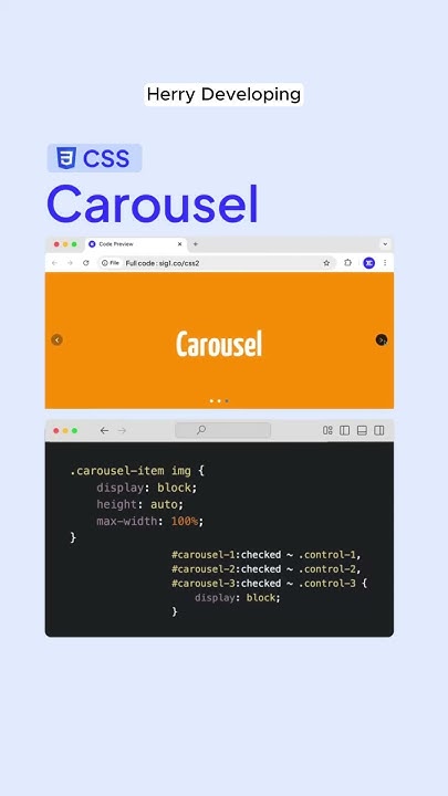 🎠 Stunning CSS3 Carousel! 💻 | Create a Smooth Slider with Pure CSS! 🚀🔥# ...
