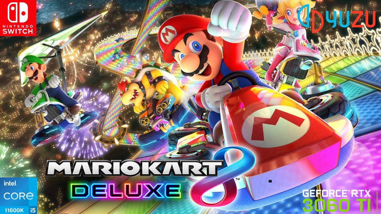 MARIO KART 8 DELUXE en el Emulador YUZU de Nintendo SWITCH para PC 💻 🎮