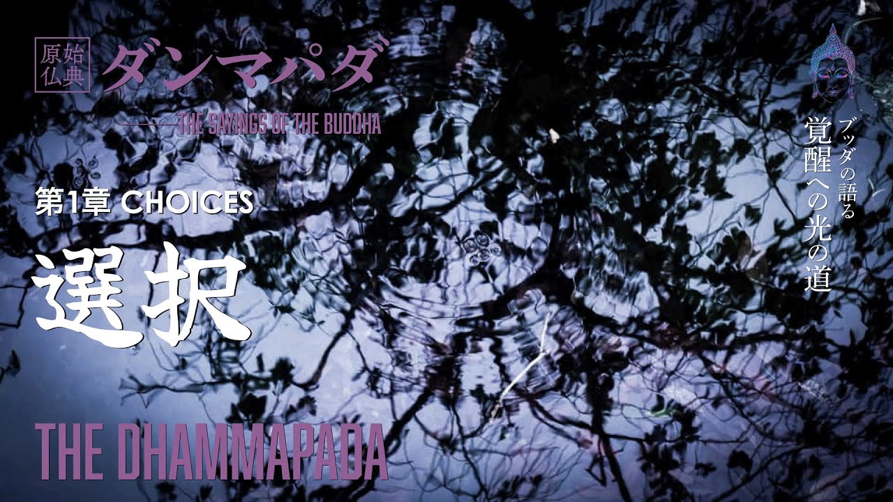 【ブッダの語る 覚醒への光の道】原始仏典「ダンマパダ」第１章 選択｜CHOICES─The DHAMMAPADA｜The Sayings of the Buddha