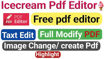 Icecream pdf editor | Free pdf editor | how to edit pdf file | best pdf editor | [ pdf editor ]