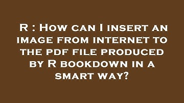 R : How can I insert an image from internet to the pdf file produced by R bookdown in a smart way?