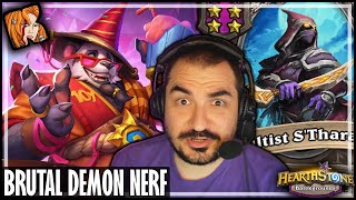 THIS DEMON NERF IS BRUTAL! - Hearthstone Battlegrounds
