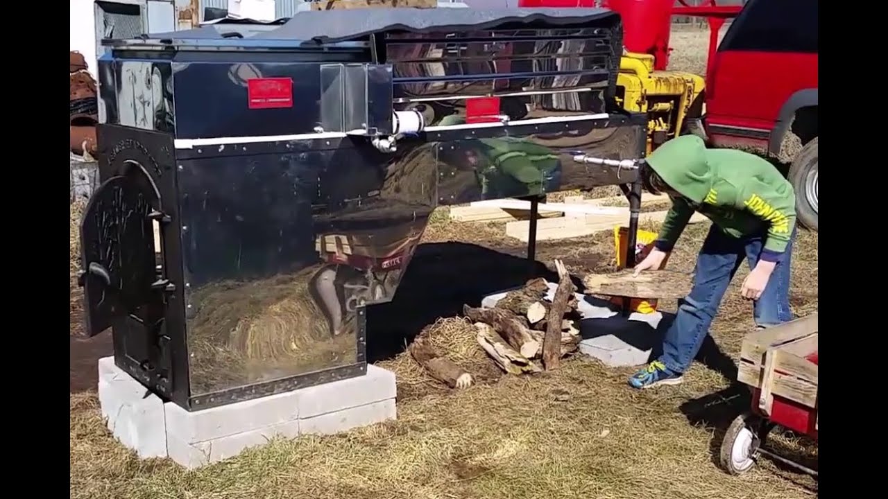 Setting up the Maple syrup Evaporator Step 4 Arch meets pans YouTube