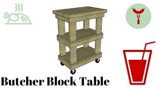 FULL PLANS at: http://myoutdoorplans.com/indoor/butcher-block-table-plans/ SUBSCRIBE for a new DIY video every single week ...