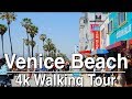 1Hr Walking Tour Venice Beach Boardwalk | 4K Dji Osmo | Ambient Music