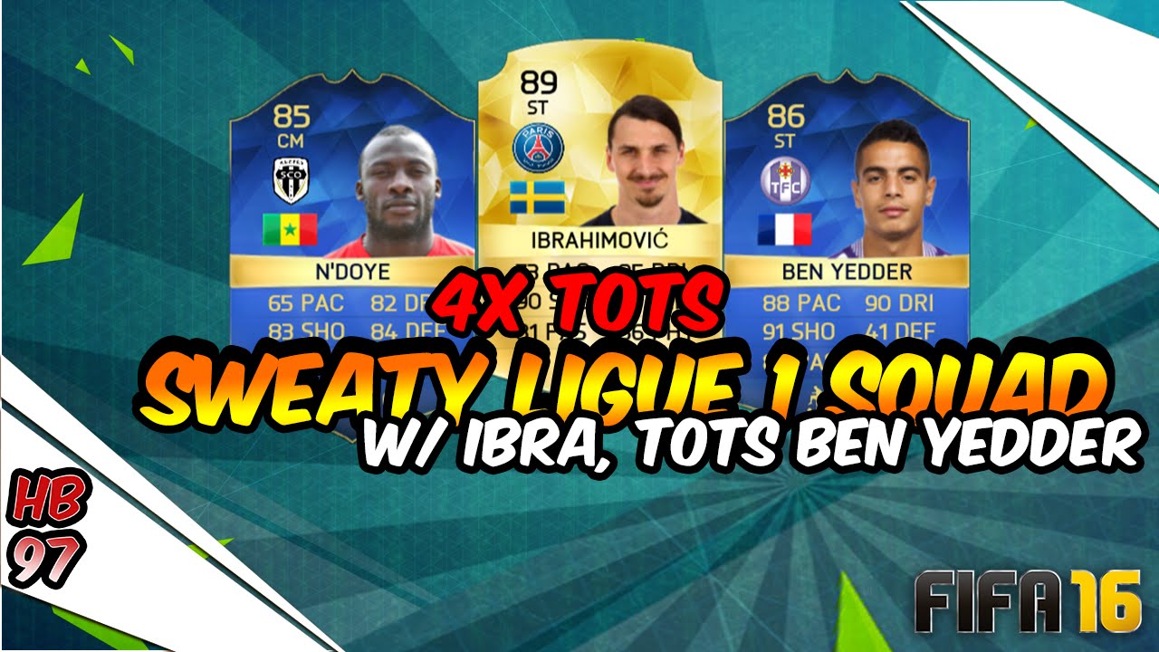 4 Pack Pulled TOTS Ligue 1 Sweaty Squadbuilder w/ Ibra & TOTS Ben Yedder