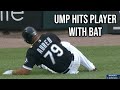 Umpire throws bat at player, a breakdown