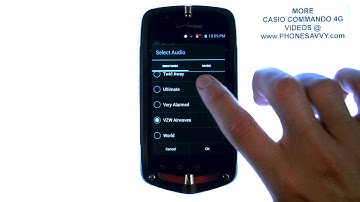 Casio Commando 4G - How Do I Change My Ringtone