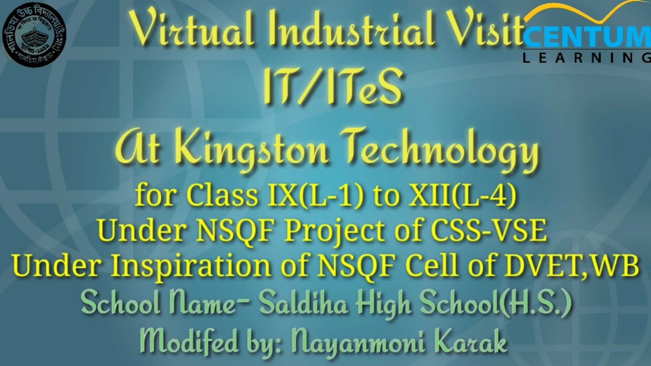 Virtual industrial Visit at Kingston Technology