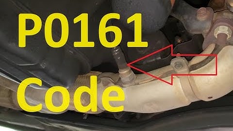 Causes and Fixes P0161 Code: HO2S Heater Circuit Malfunction (Bank 2 Sensor 2)
