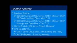Microsoft SQL Server 2014 In Memory OLTP Overview 81