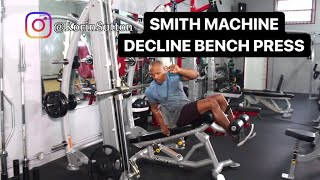 HOW TO DO SMITH MACHINE DECLINE BENCH PRESS