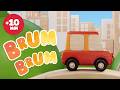 BRUM BRUM, PUM y &iexcl;CHU CHU! 🚗🚂 | Onomatopeyas y Sonidos para Ni&ntilde;os | +10 min | Pim Pam Pino