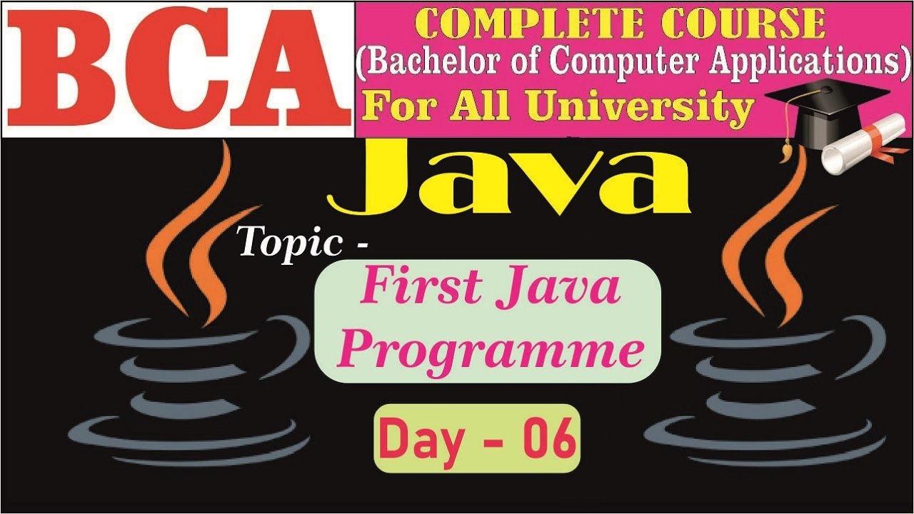 BCA Java Day 6 First Java Programe Java all tutorial for