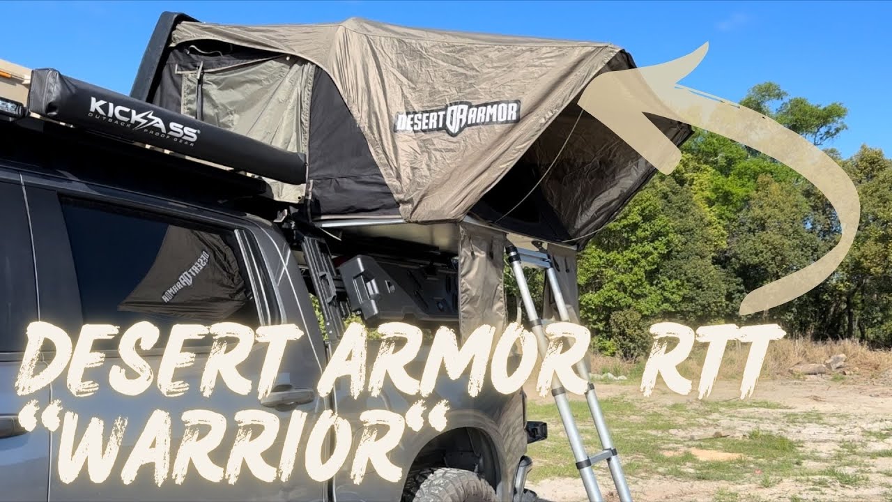 Desert Armor RRT - WARRIOR - Roof Top Tent Hard Shell - YouTube