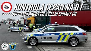 Kontrola CEPAN - dopravně bezpečnostní akce PČR a Celní správy ČR na dálnici D1 | Události ČT