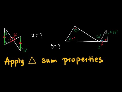 Geometry 4.1 How to Apply Triangle Sum Properties