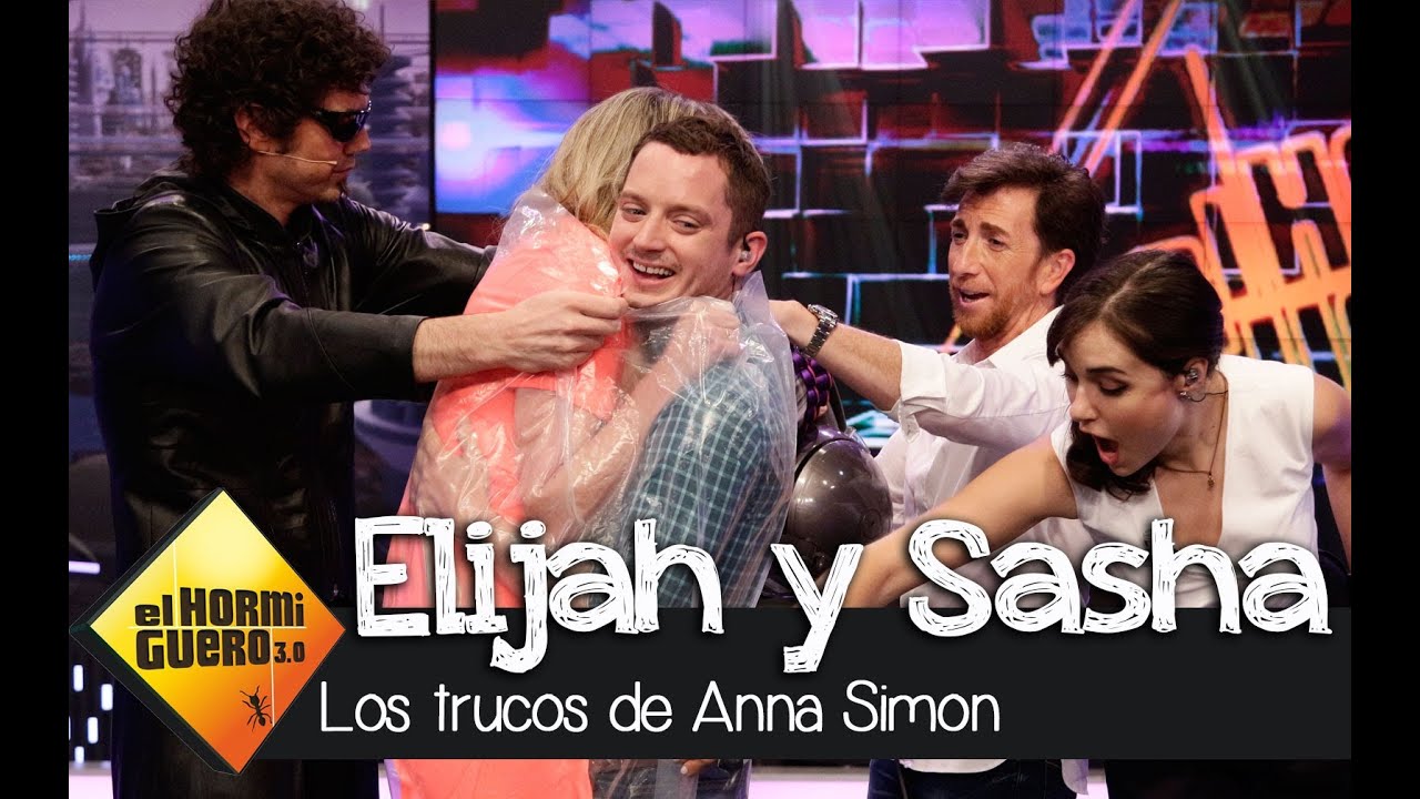Anna Simon y Elijah Wood envasados al vacío en El Hormiguero 3.0