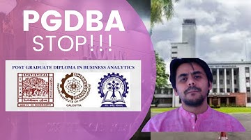 PGDBA Entry Challenges [ISI IIT IIM] Dream Course for Data Scientists