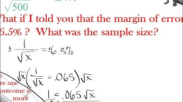 Algebra II - 12-2: Sample Space and Margin of Error