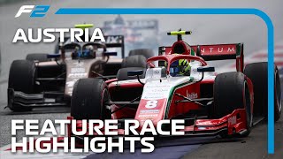 F2 Feature Race Highlights | 2023 Austrian Grand Prix