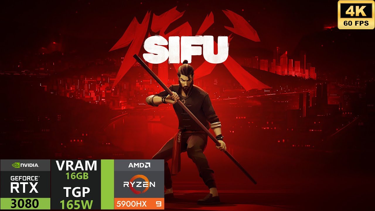 RTX 3080 16Gb Mobile 165W Sifu : Elukronics Max-15 Gaming Test