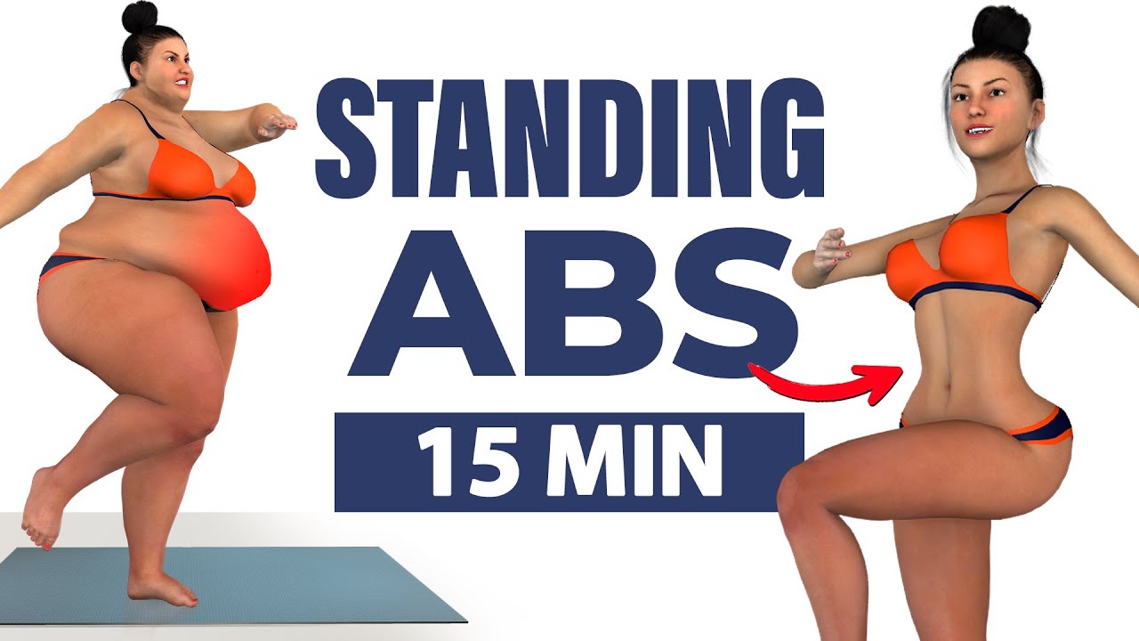 👙 Тренировка для пресса и плоского живота стоя 🔥 СЖИГАНИЕ ЖИРА НА ТАЛИИ И ЖИВОТЕ БЕЗ ПРЫЖКОВ