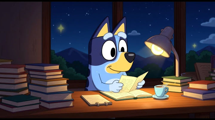 Bluey's Starry Study Night ✨ Calm Lofi Beats for Reading & Late-Night Focus #LofiStudy #BlueyNight