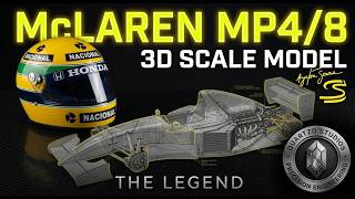 McLaren MP4/8 - 3D Printed Scale Model (500+ Parts) | Ayrton Senna Legend