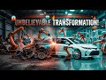 Turning Scrap Into a Car 😱 | Insane Robot Process|Unbelievable! Scrap Becomes a Car 😳 #ASMR #Factory