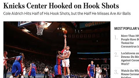 Cole Aldrich airballing hookshots